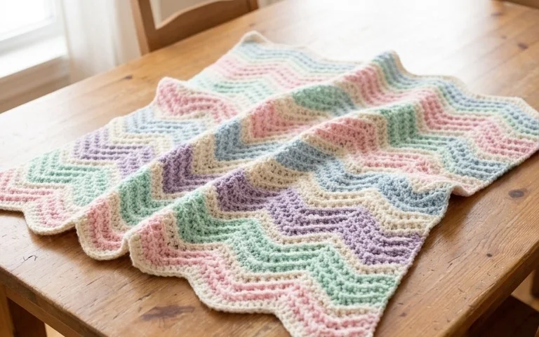 Easy Crochet Zigzag Waffle Blanket: Free Pattern & Guide