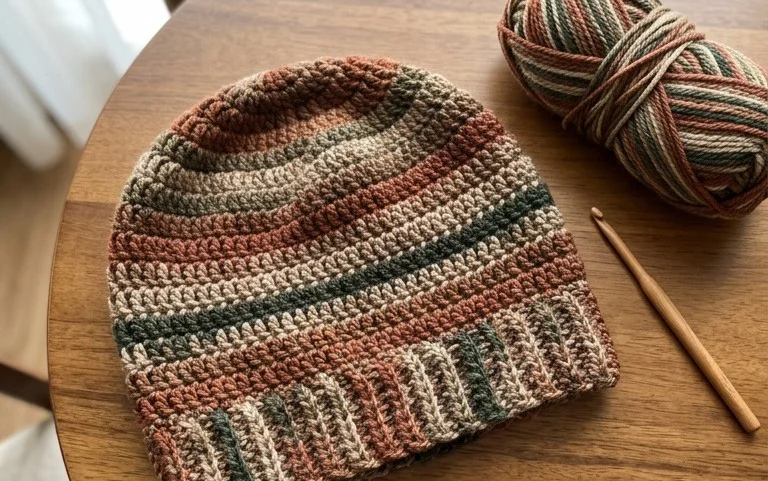 Easy Crochet Hat: Free Beginner Pattern for The Shiloh Hat