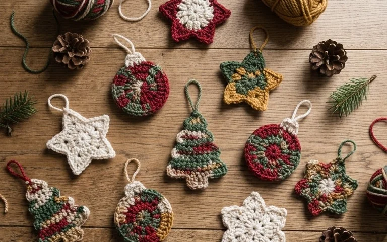 30+ Free Crochet Christmas Ornament Patterns for Beginners