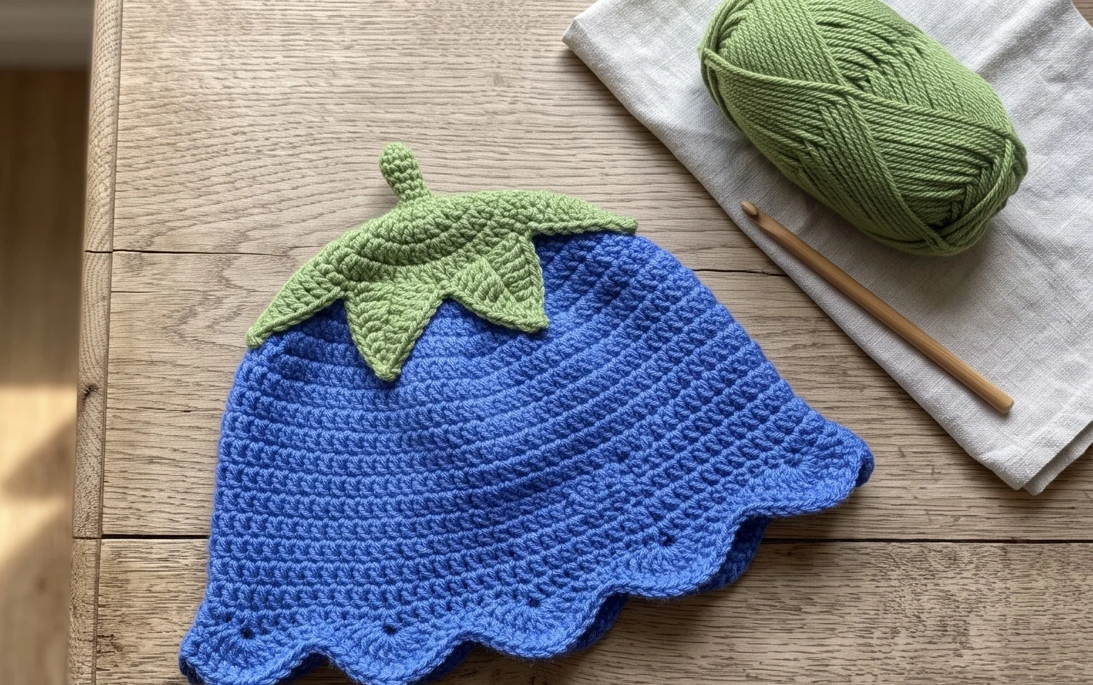 Crochet Bluebell Sun Hat Pattern: Free Beginner Tutorial