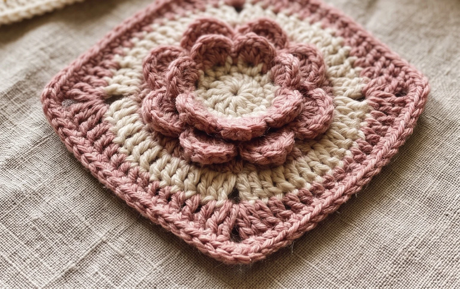 Water Lily Square 4 Free Crochet Patterns