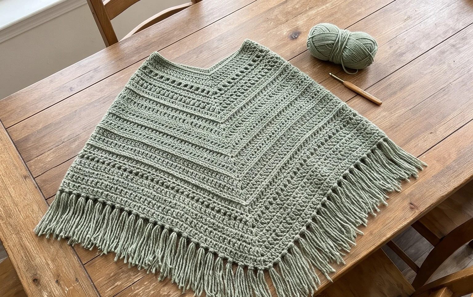 Easy Lucky Girl Poncho: Free Crochet Pattern & Tutorial